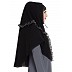 Designer Instant Hijab- Black-White Designer Instant Hijab- Black-White